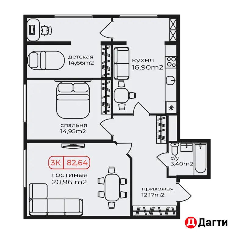 ЖК Московский 82,64 кВ