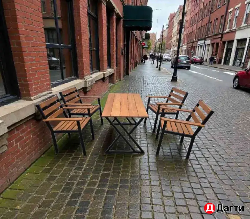 Садовая, уличная мебель в стиле лофт