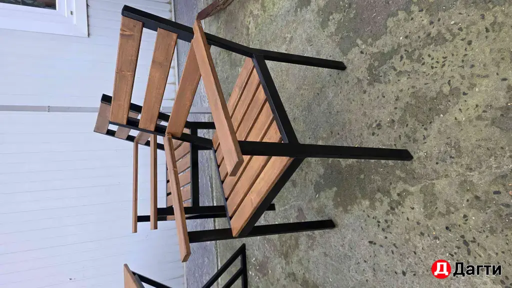 Садовая, уличная мебель в стиле лофт