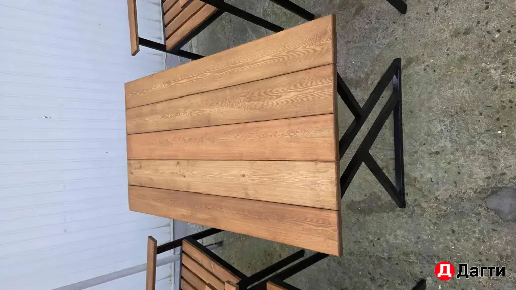 Садовая, уличная мебель в стиле лофт