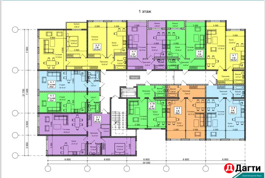 Квартира в центре города