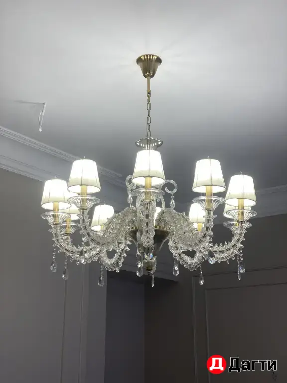 установка люстр - освещение