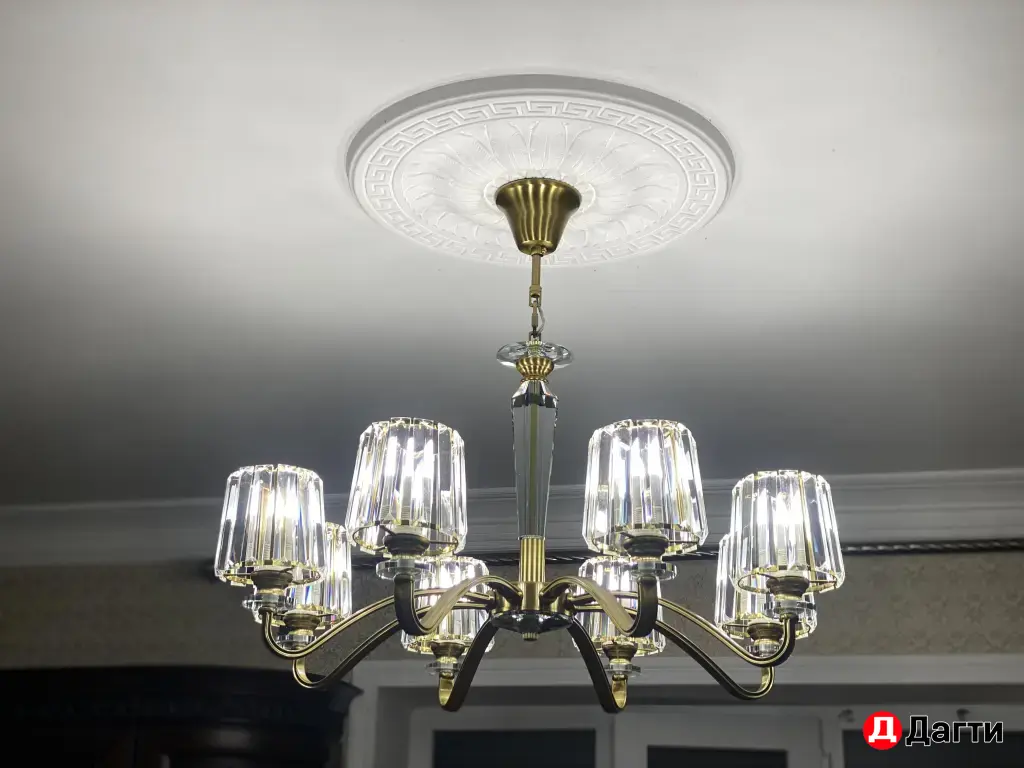 установка люстр - освещение