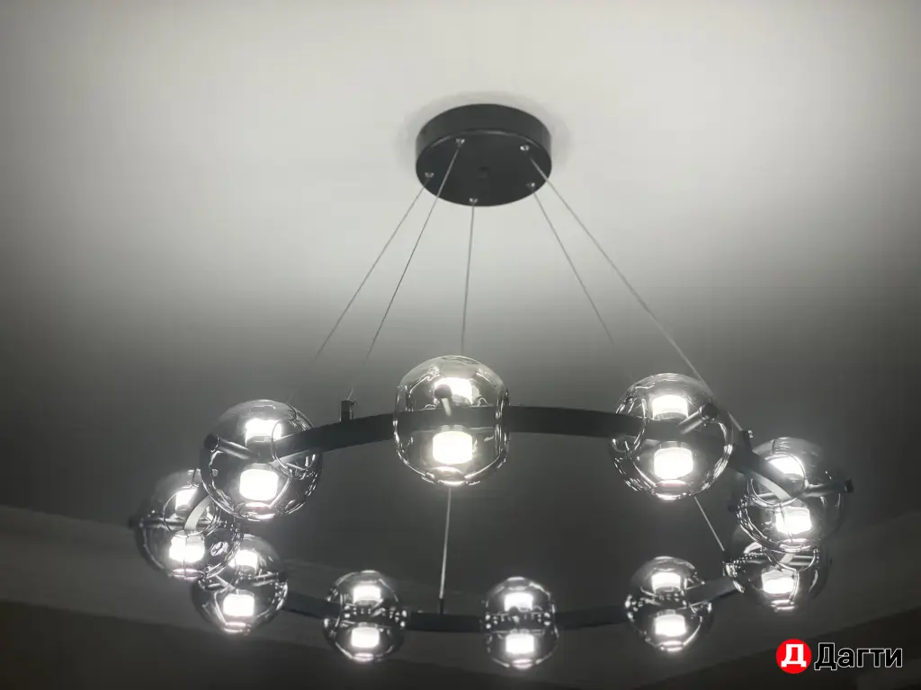 установка и сборка люстр