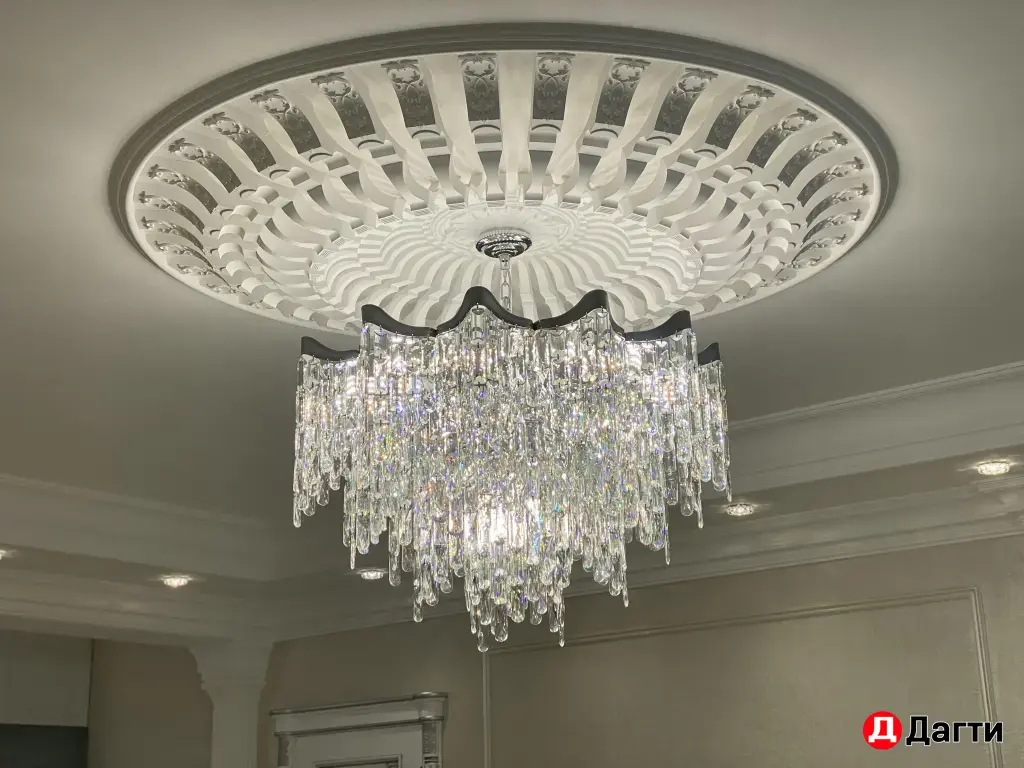 установка и сборка люстр