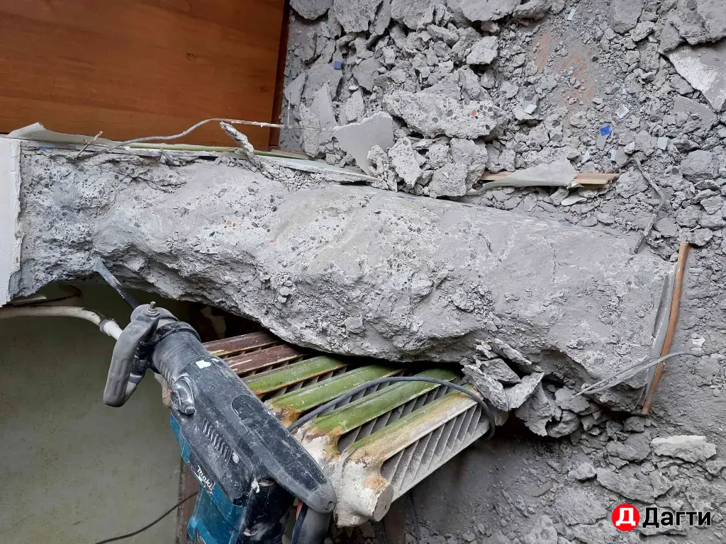 демонтаж стен и перегородок