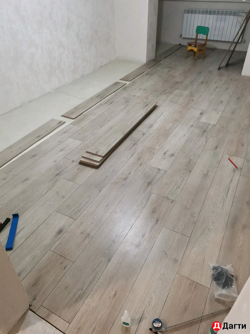 Укладка ламината обычный и ёлочка