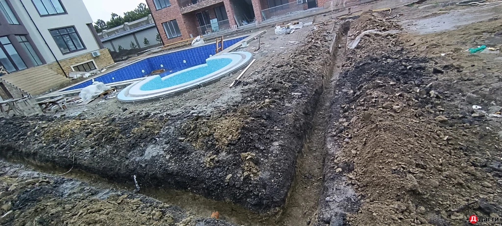 Вскопка траншеи/ям/фундамента