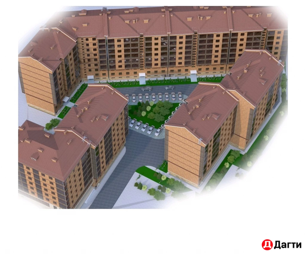 Квартира, 2 комнаты, 60.5 м², Застройщик