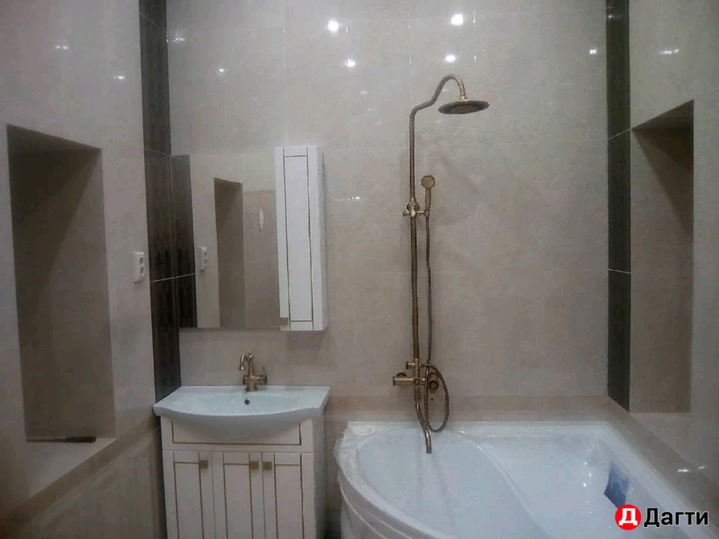 Укладка кафельной плитки (полный ремонт санузла)