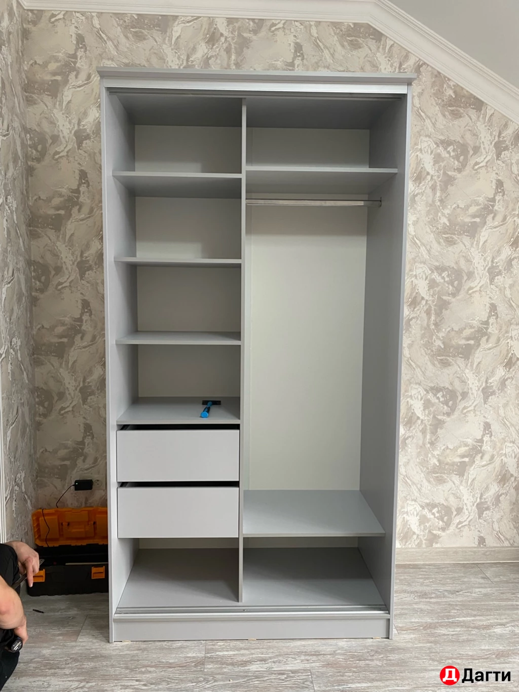 Шкаф купе 1.05 Серый