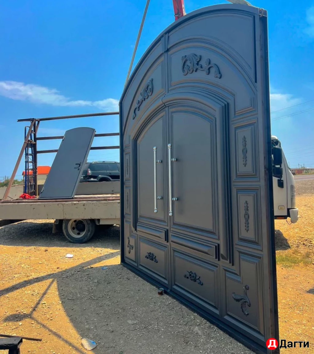 Ворота распашные навесы