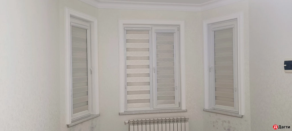 Рулонные шторы. день-ночь вставные сетки плиссе