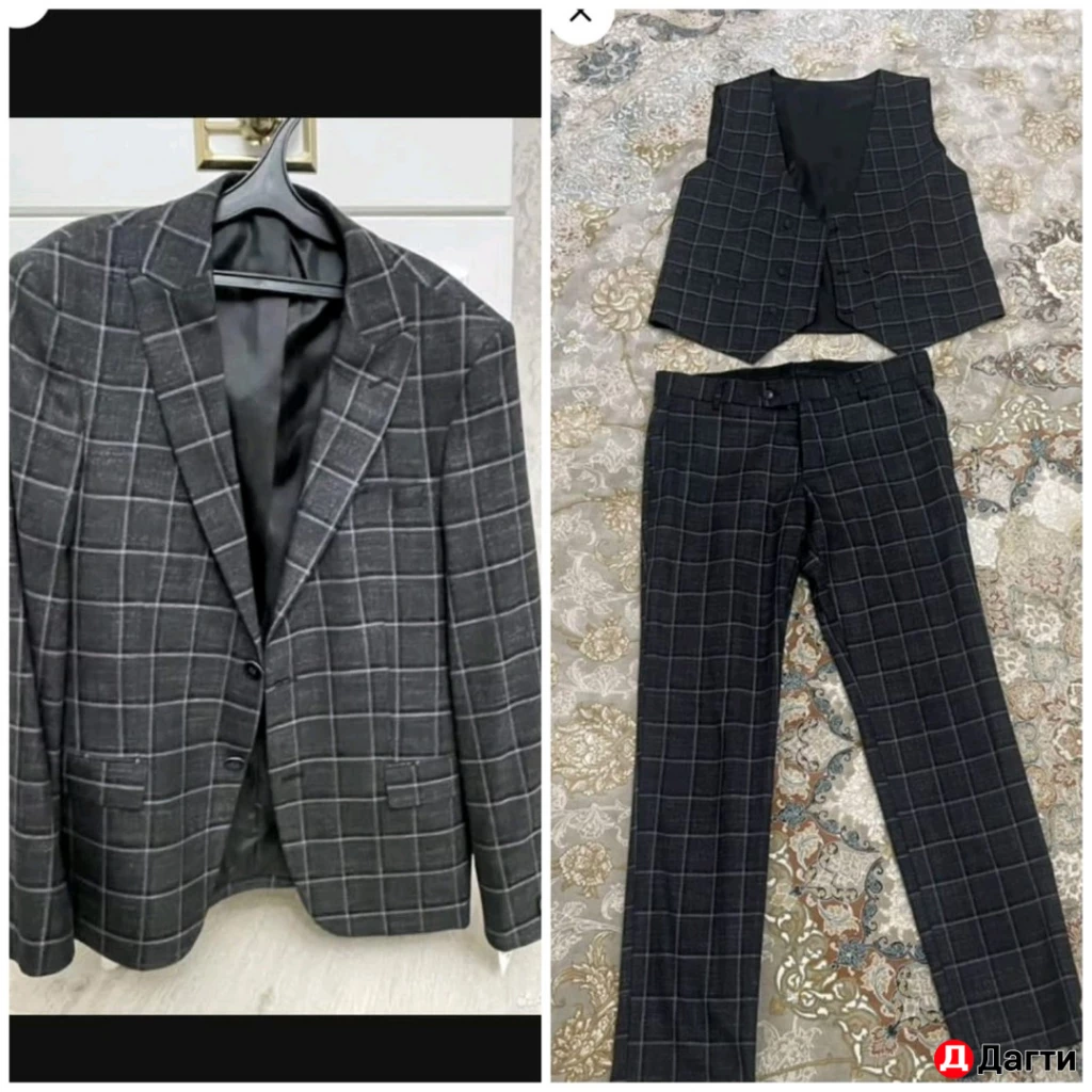 Мужской свадебный костюм тройка, размер 50