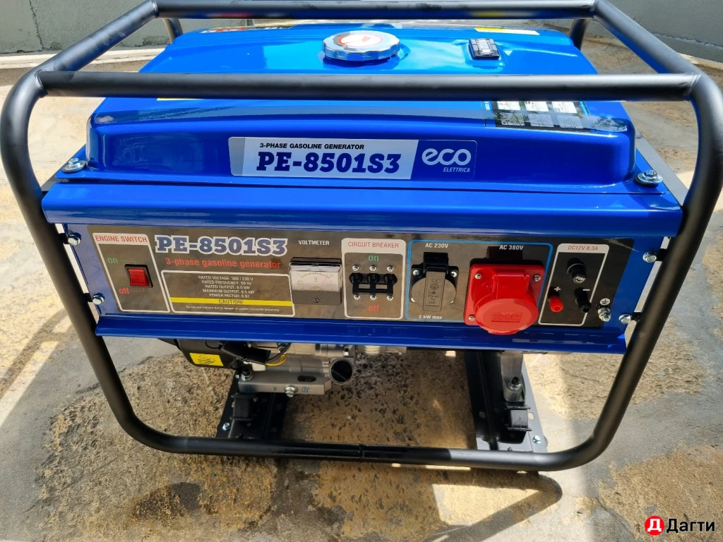 Бензиновый генератор 5.5квт, 220-380вольт.