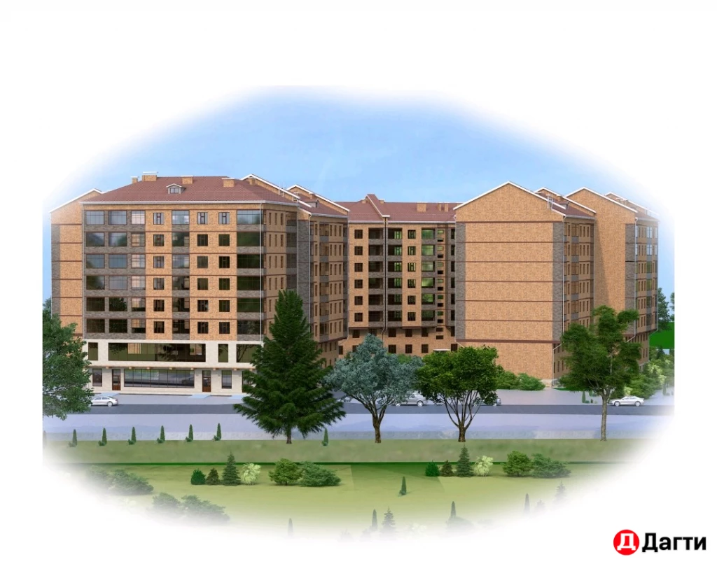 Квартира, 2 комнаты, 60.5 м², Застройщик