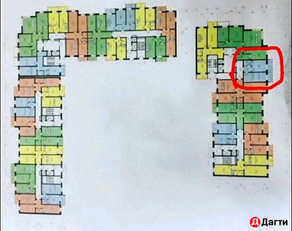 Квартира, 2 комнаты, 50.6 м², Собственник