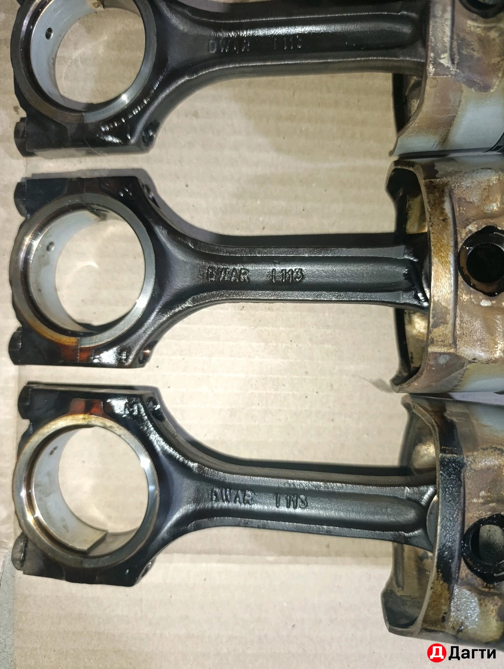 Поршень с шатуном на Nexsia Lanos