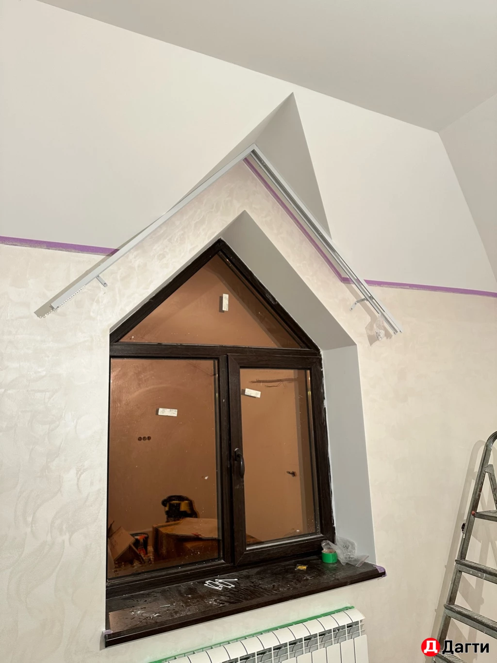 Установка карнизов для штор