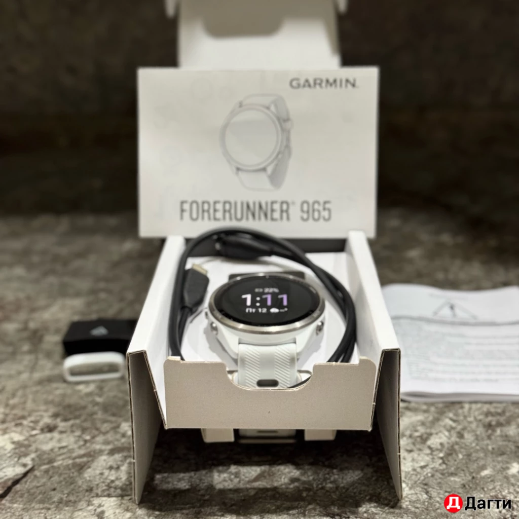 GARMIN forerunner 965 белые