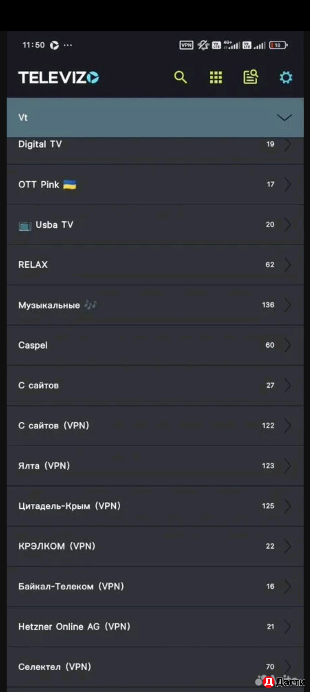 IPTV плейлисты