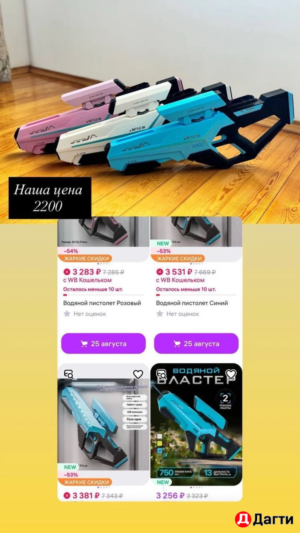 Водяной автомат бластер пистолет опт и в розницу