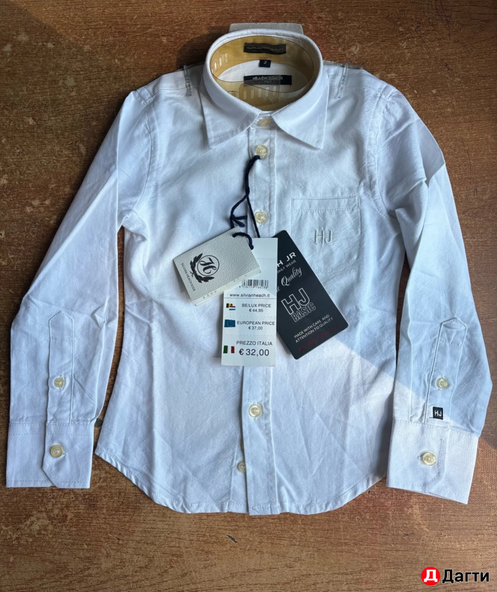 Рубашка детская(белая) Новая