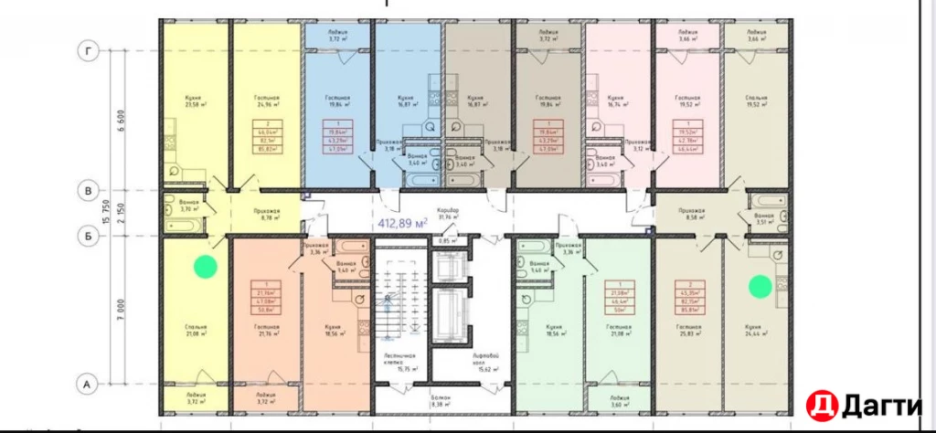 Квартира, 1 комната, 50 м², Собственник