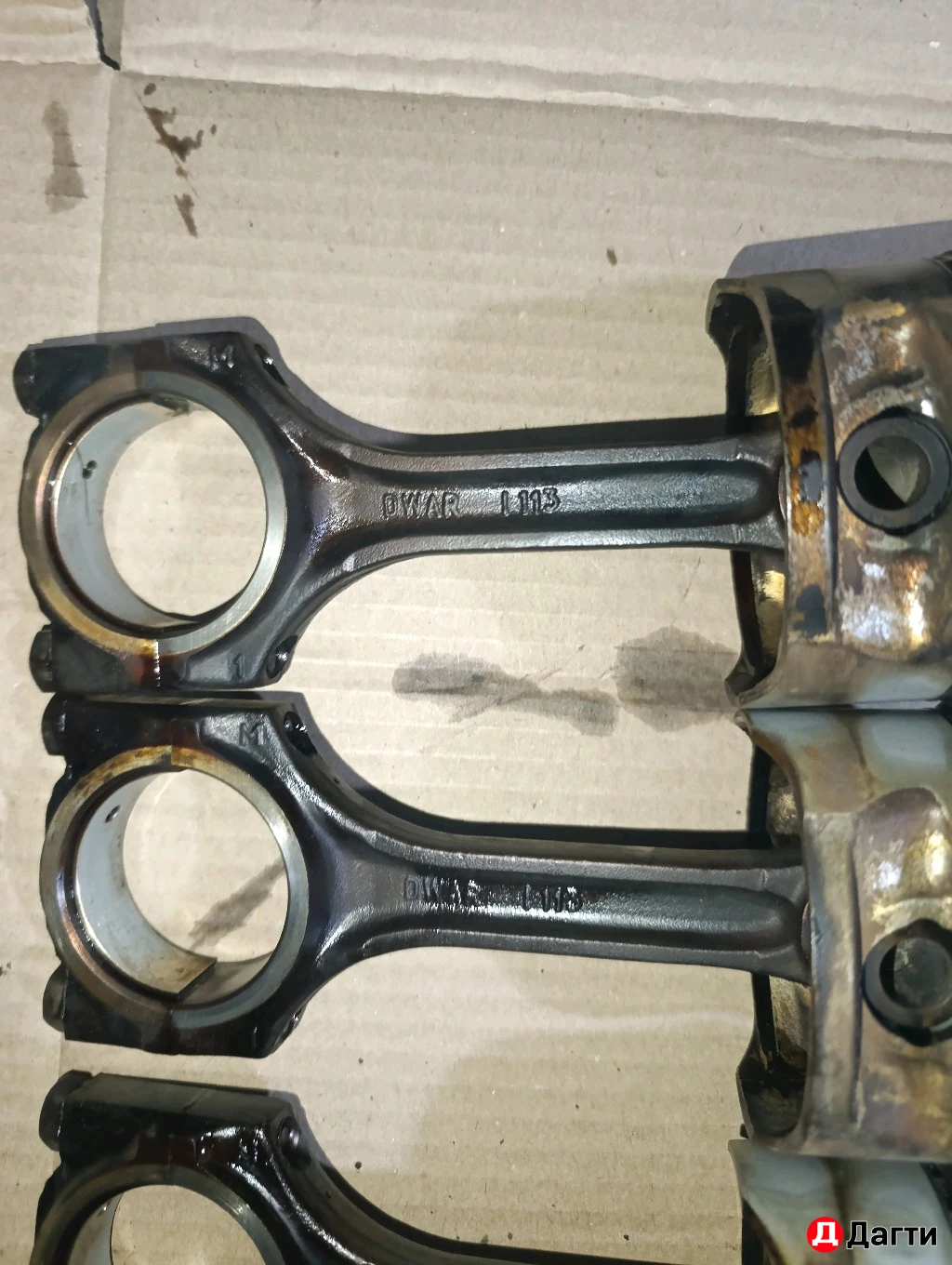 Поршень с шатуном на Nexsia Lanos