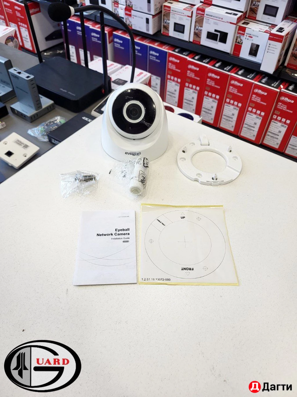 4 мегапиксельная купольная Wi-Fi видеокамера Dahuа DH-IPC-HDW1430DTP-S