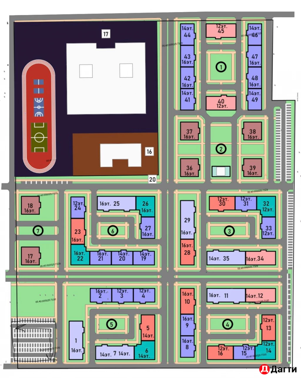 Квартира, 1 комната, 50.74 м², Застройщик