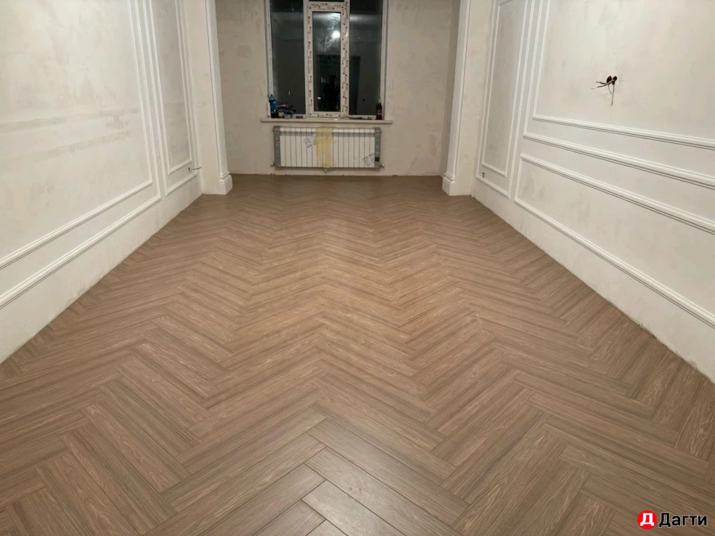 Укладка ламината обычный и ёлочка