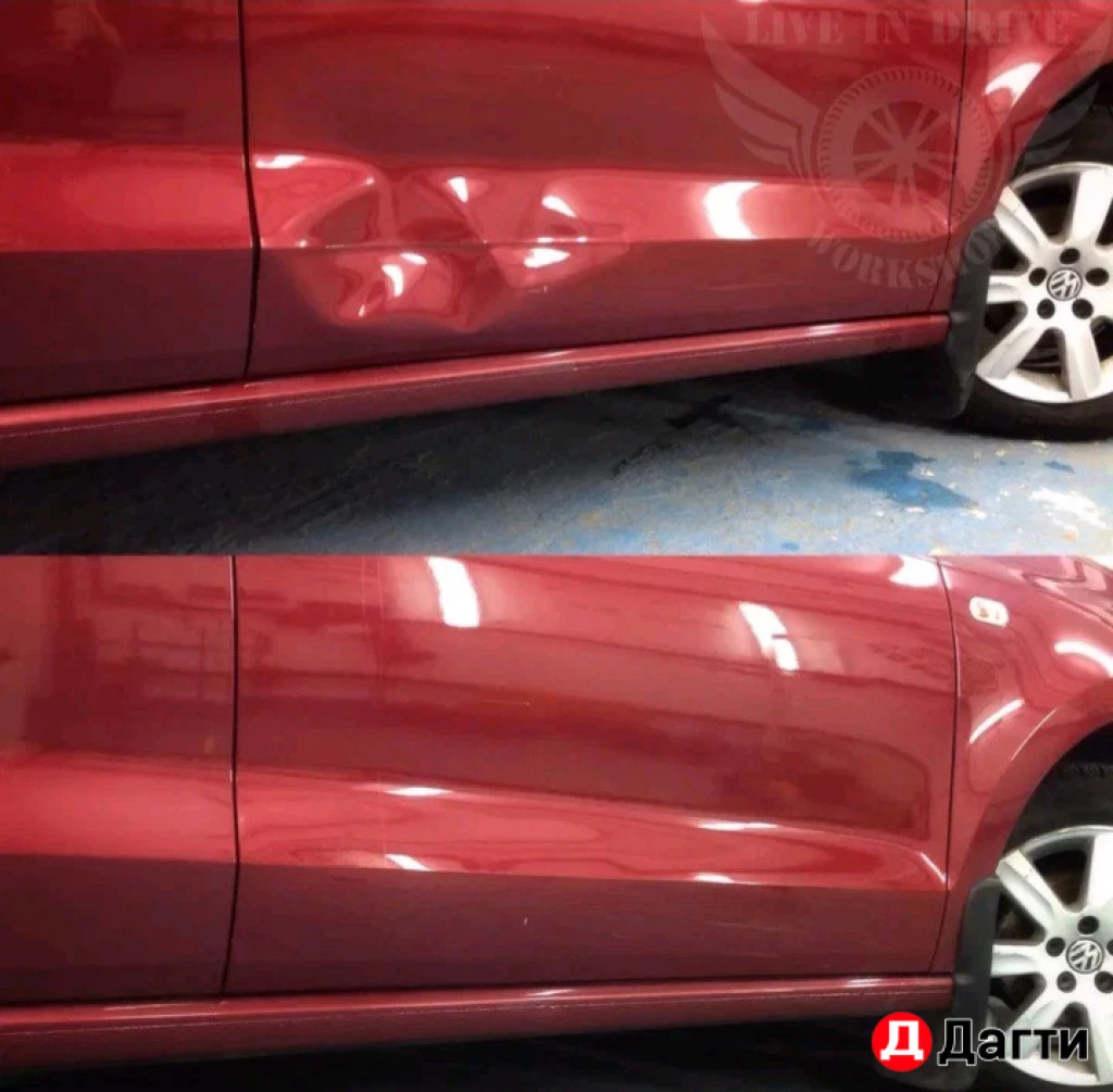 Удаление вмятин безпокраски, реставрация сколов