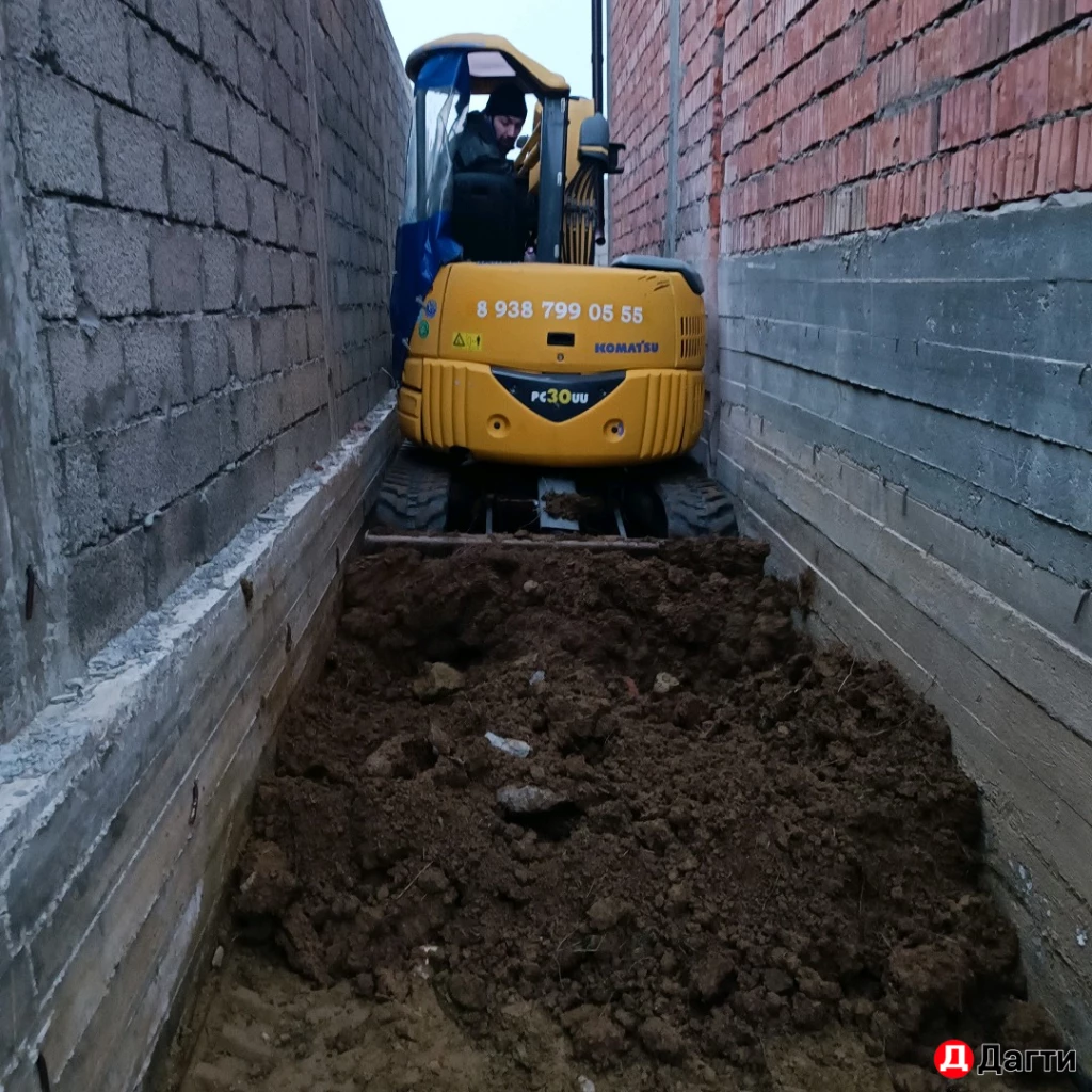 Услуги мини-экскаватора