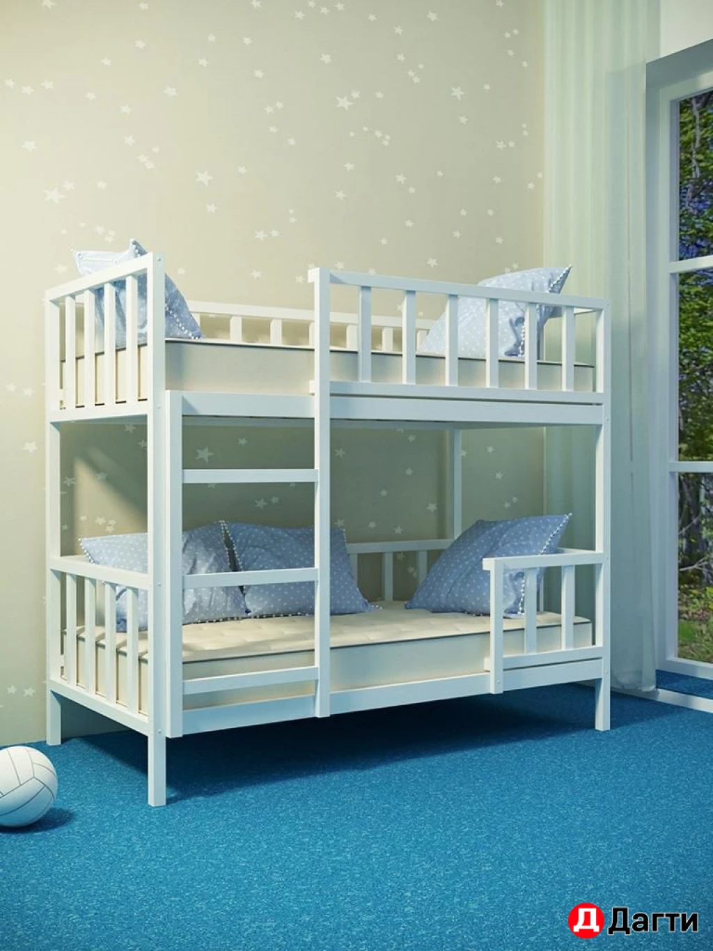 Двухярусная детская кровать
