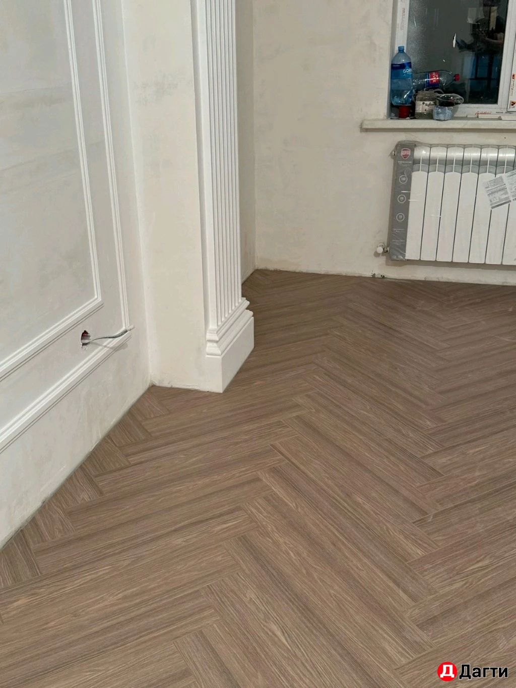 Укладка ламината обычный и ёлочка