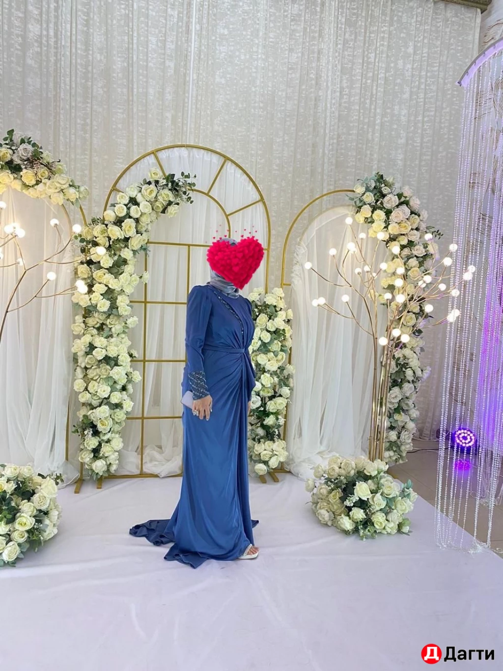 Платье вечернее синее