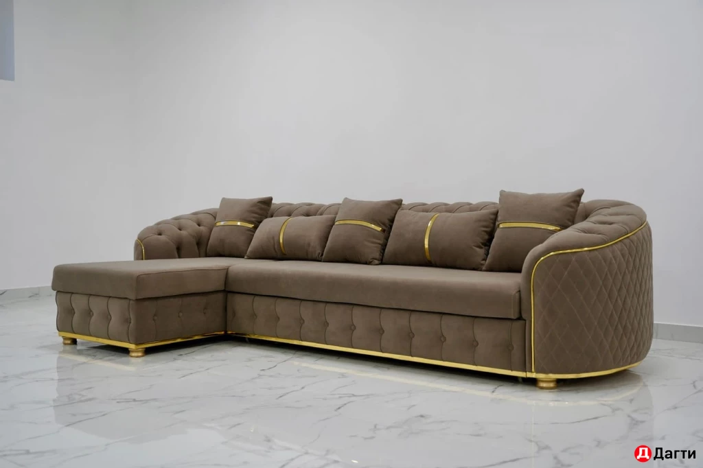 Диван с оттоманкой «Беллона» раскладной