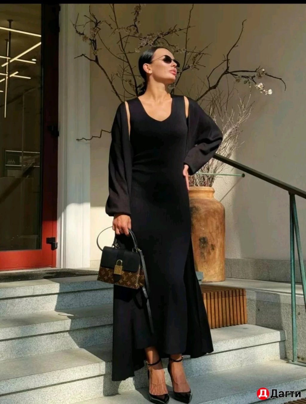 Платье с кардиганом