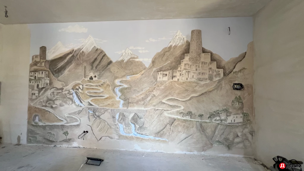 Барельеф шпаклевание