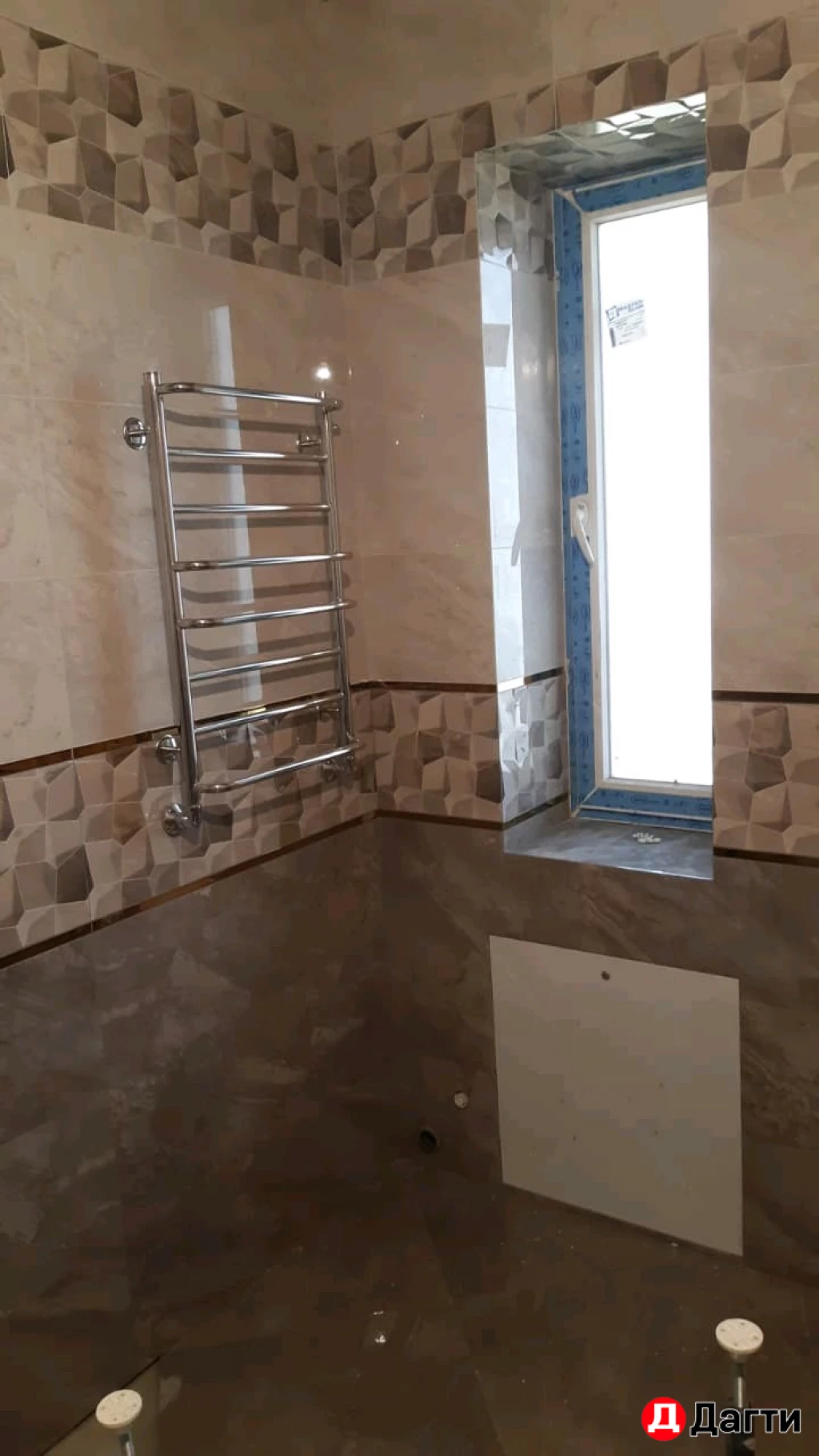 Укладка кафельной плитки (полный ремонт санузла)