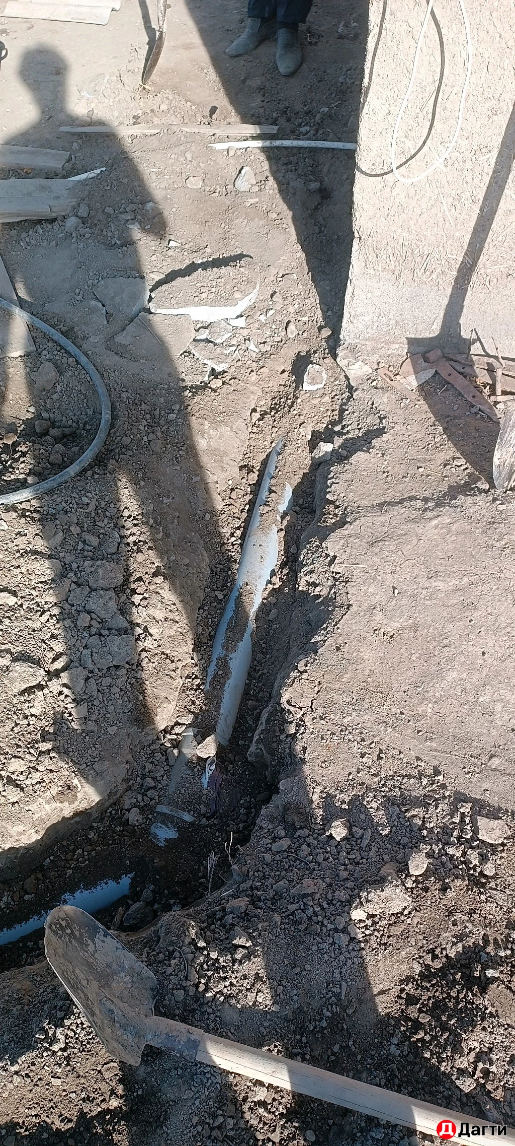 Вскопка траншеи/ям/фундамента