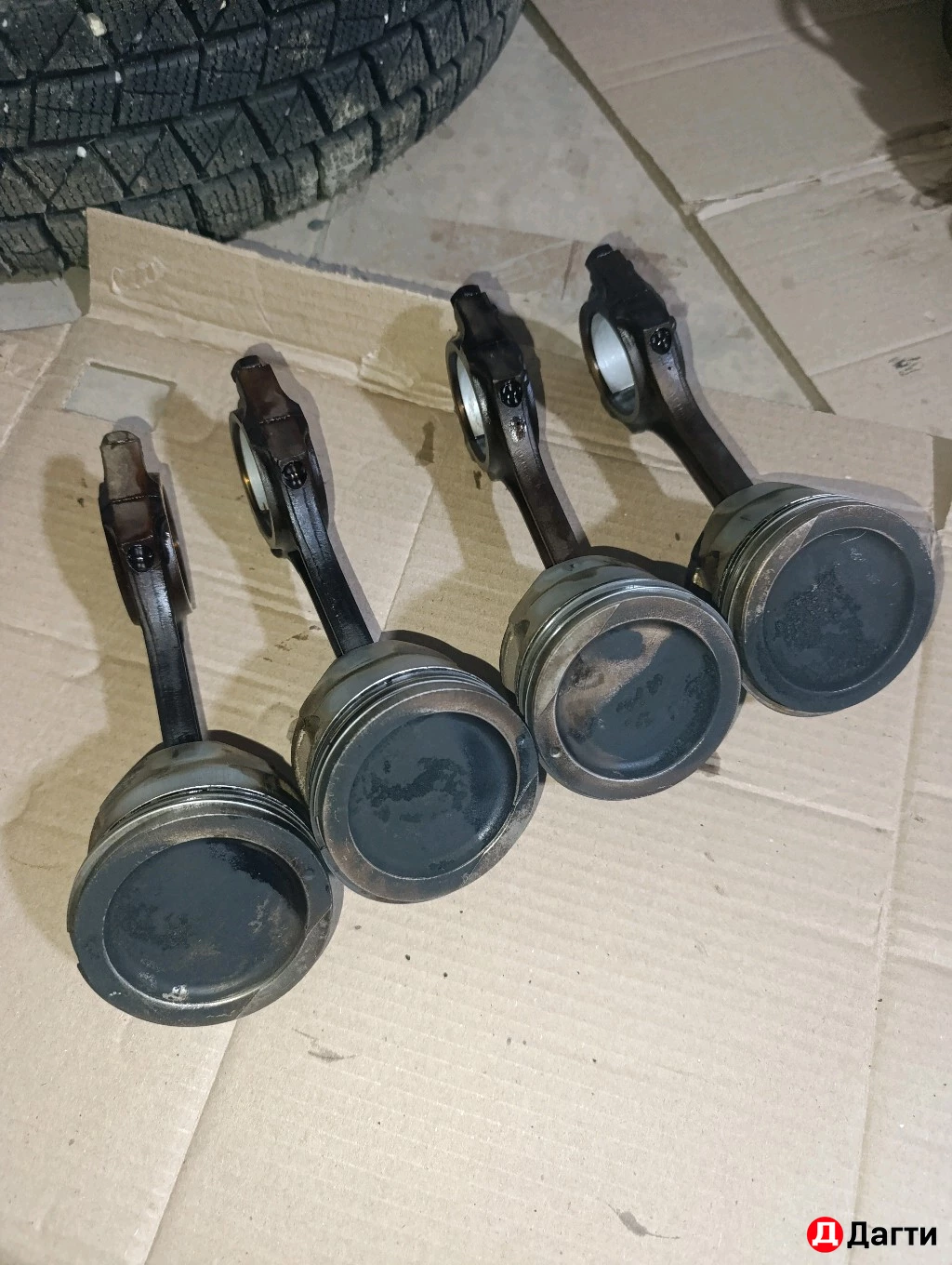 Поршень с шатуном на Nexsia Lanos