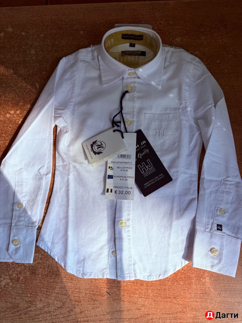 Рубашка детская(белая) Новая