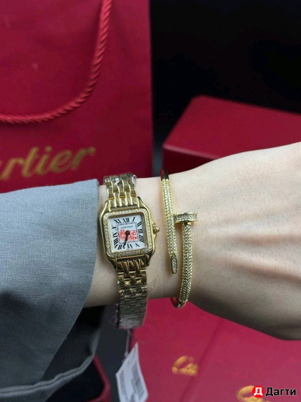 Часы женские Cartier de panthere  22 mm 27 mm премиум