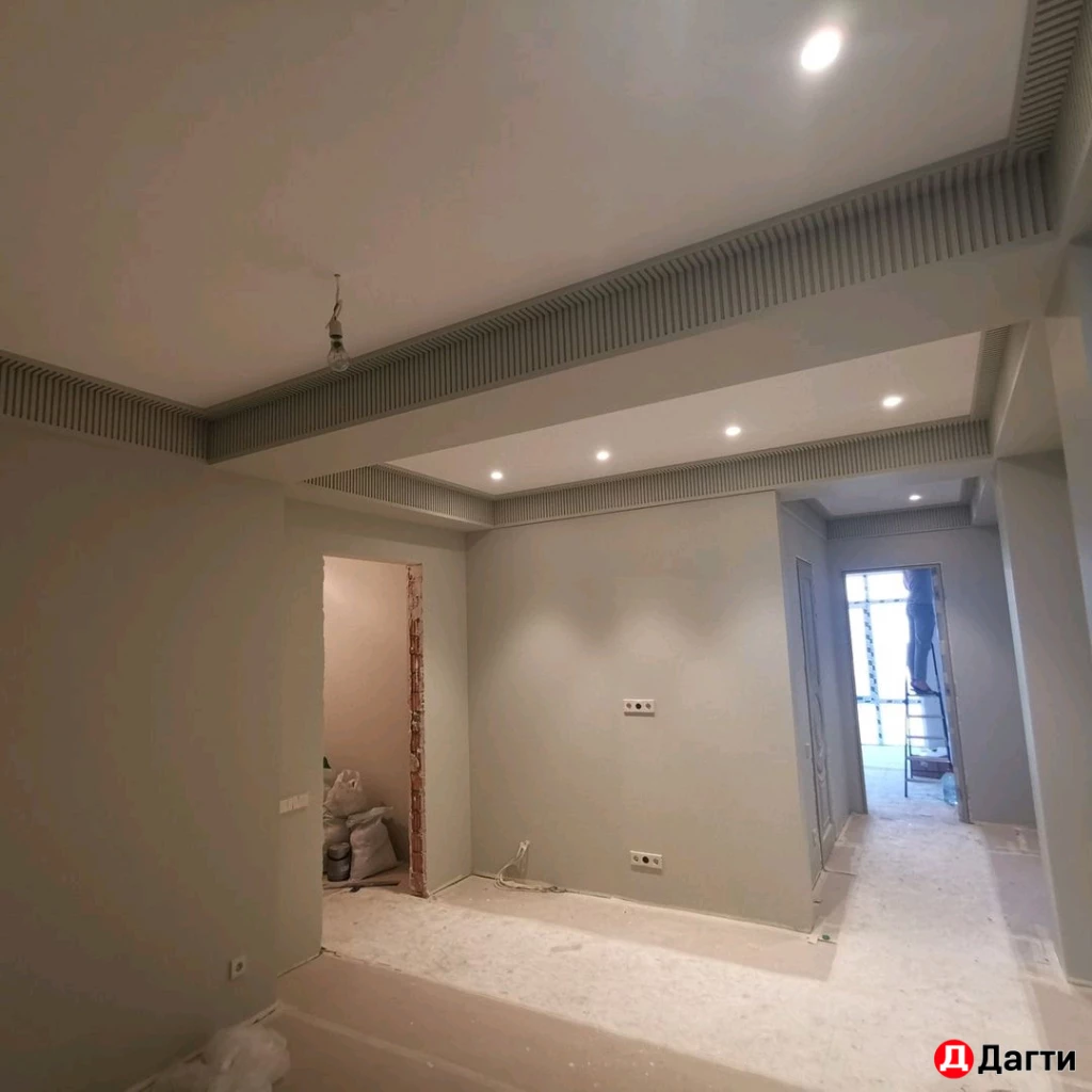 Поклейка обоев, ремонт