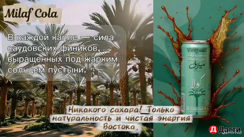 Кола финиковая milaf cola