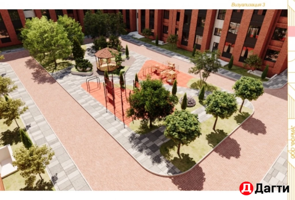 Квартира, 1 комната, 58 м², Застройщик