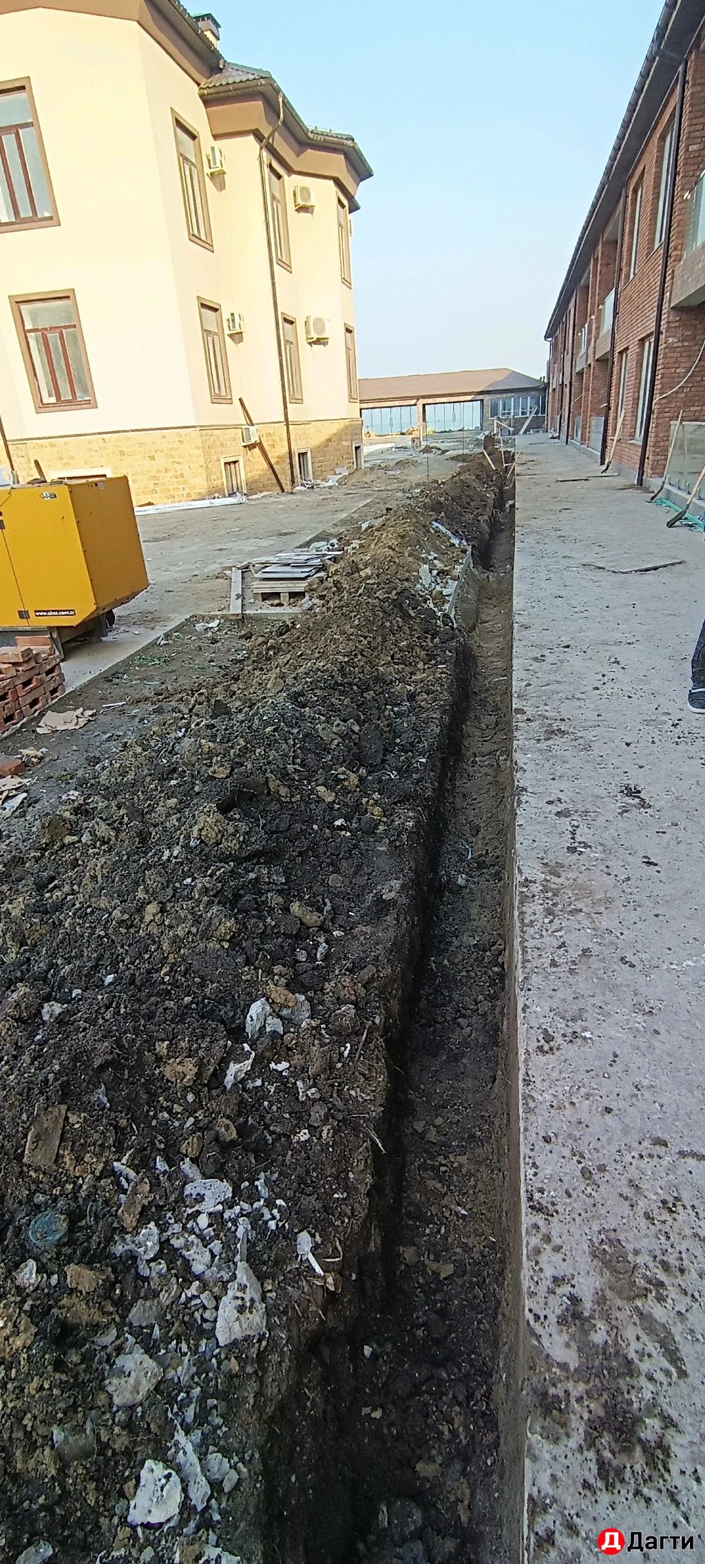 Вскопка траншеи/ям/фундамента