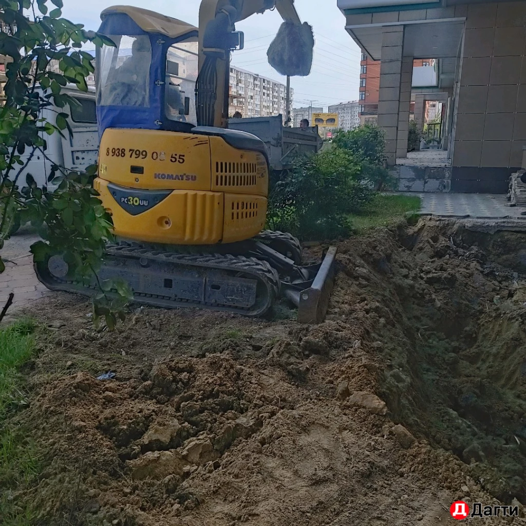 Услуги мини-экскаватора